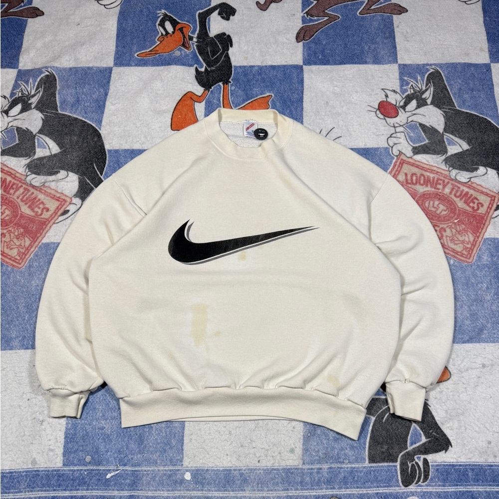 Vintage nike big swoosh crewneck sweatshirt